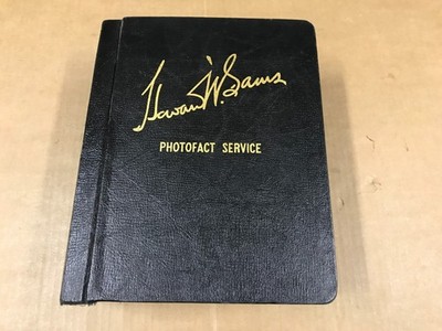 Vintage Howard W. Sams - Photofact Service Binder - #91-100