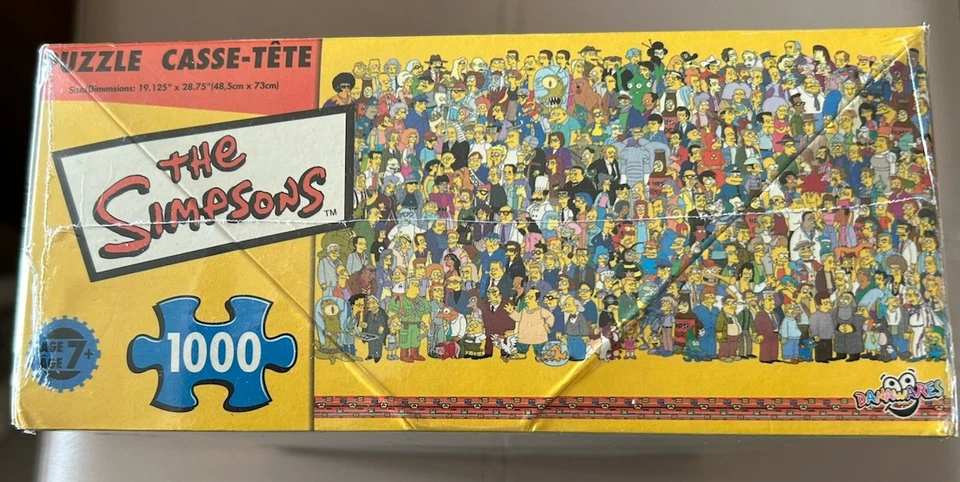 The Simpsons Character Puzzle 1000 Pieces Rare 2004 New Sealed Very Good - Image 3 of 4