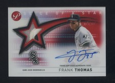 2022 Topps Pristine Slice/Star Red Refractor Frank Thomas HOF GU Patch AUTO 3/5