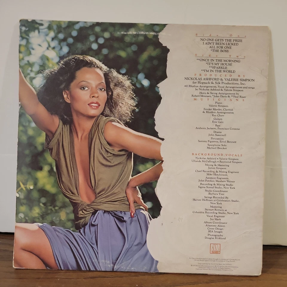 DIANA ROSS The Boss 1979 Motown M8-923M1 OG 1st Vinyl Soul Disco LP NM Vinyl Foto 2 de 4