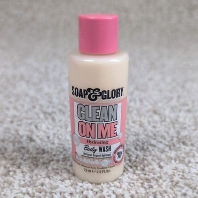 Soap & Glory Clean On Me Hydrating Body Wash Travel Size 2.5 fl oz