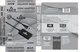 Kaico SEGA Saturn 1080p HDMI Adapter - for use with Sega - black 