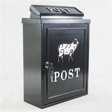 Arboria Black Aluminium Post / Mail Box - Sheep Post 98