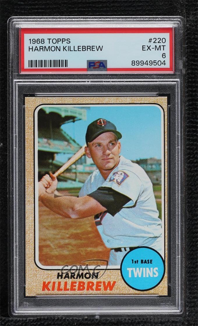 1968 Topps Harmon Killebrew #220 PSA 6 HOF g7g