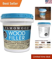 Natural Latex Wood Filler - Pint Size 24 oz Solvent-Free, Interior/Exterior