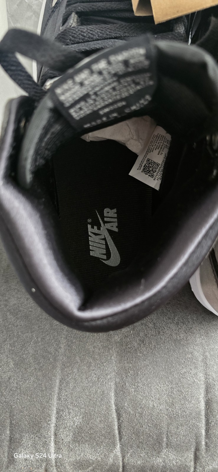 Nike Jordan 1 High OG Satin Shadow' -  8.5 Men 10 Women authentic guarantee. thumbnail 5