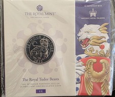 2022 Royal Tudor Beast  Seymour Panther Royal Mint £5 Coin  BUNC   Sealed Pack
