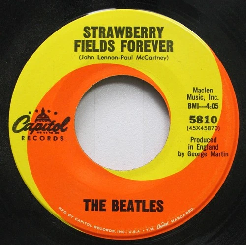 45 The Beatles - Strawberry Fields Forever / Penny Lane On Capitol