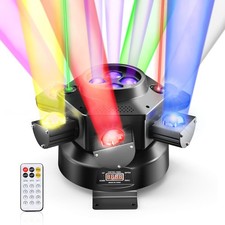6 Arms Moving Head DJ Lights 150W RGBW LED DMX-512 Sound Activation Quality Club