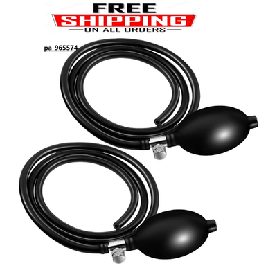 #ad 2 Set Blood Pressure Bulb Pump Replacement Rubber Inflation Bulb Adjustable Pump $14.99