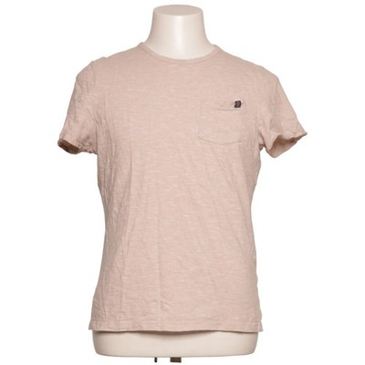 Tom Tailor, T-shirt, Größe: M, FITTED STYLE, Beige, Baumwolle, Einfarbig #K0p