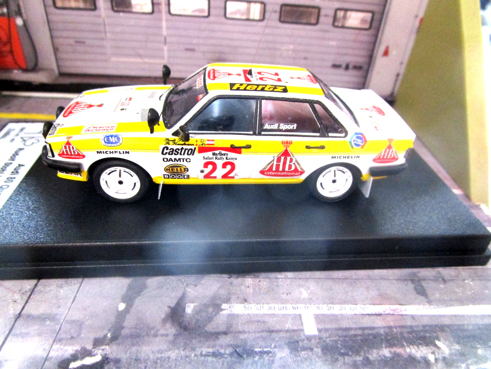 AUDI 80 Quattro Rally Gr.A Safari Africa 1986 #22 Stohl HB Hertz Trofeu 1:43 foto 2