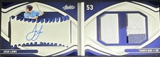 2022 Panini Absolute - Rookie Baseball Material Booklet Josh Lowe #127 Blue /50