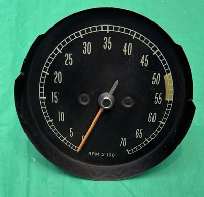 Vintage OEM 65-67 C2 Corvette Tachometer RPM Gauge Cluster Tach 5300 Redline