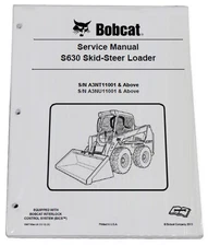 Bobcat S630 Skid Steer Loader Service Manual Shop Repair Book Part # 6987160