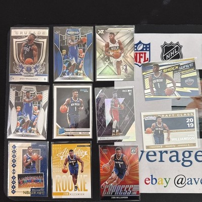 Zion Williamson Card Lot (RC s) Included 11 Cards