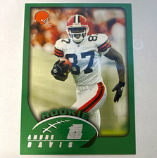 Topps 2002 Topps Andre Davis Rookie Cleveland Browns #322 Football Card. rookie card picture