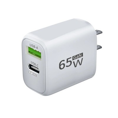 USB Charger 65W GaN Type C Fast Charging PD Power Adapter Quick Charger 3.0