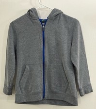 Tek Gear Heather Gray Boys Small Ultrasoft Fleece Full Zip Lined Hoodie Jacket