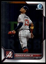 Ronald Acuna Jr. 2022 Bowman Chrome #58 Braves MLB READ FREE SHIP AutographDen