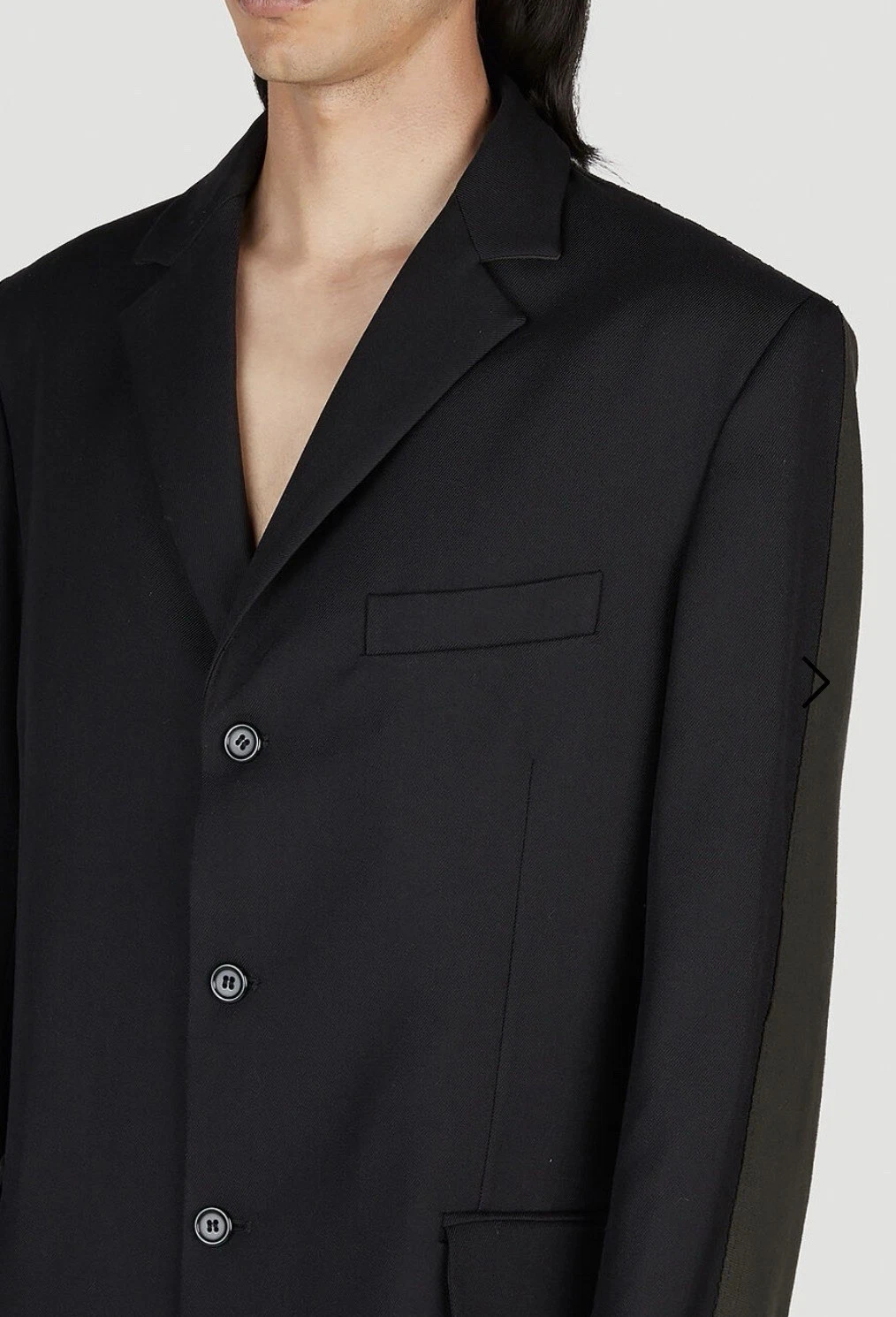BNWT $700  Diesel J Warhols Men’s Blazer Jacket XL / XXL Black Gray 52 9XX Vtg image 3