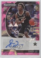 2020-21 Panini Prizm Draft Picks Prospect Pink Ice Saben Lee #PA-SA Auto 07u9