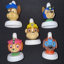 Lot of 5 Nickelodeon PAW PATROL Good2Grow Juice Toppers ZUMA Skye CHASE Rubble
