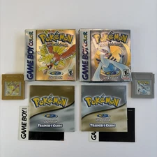 Pokemon Gold & Silver in Box W Manual Nintendo Gameboy Color Authentic Cib