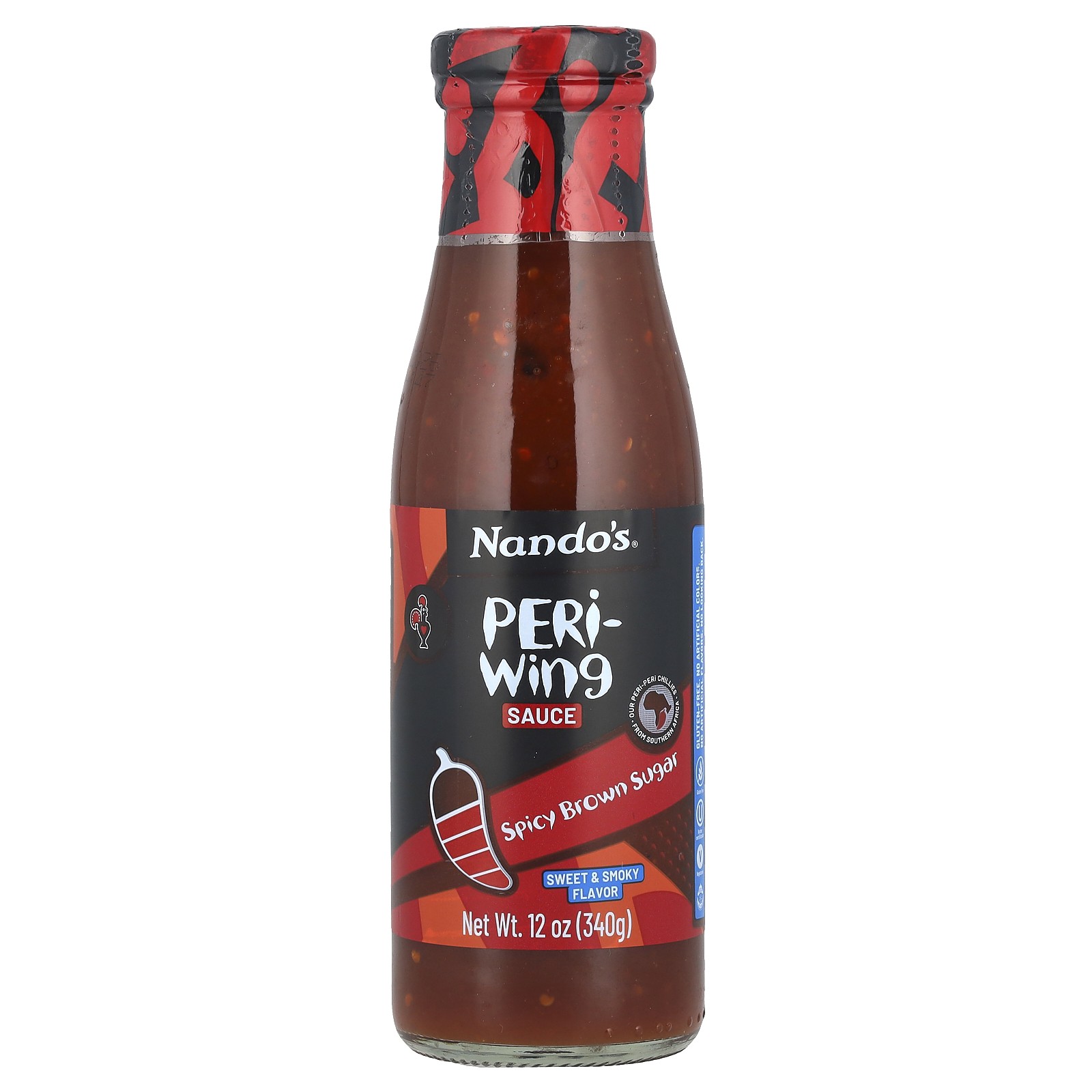 Соус из Пери-крылышек, сладкий и дымчатый, 12 унций (340 г)