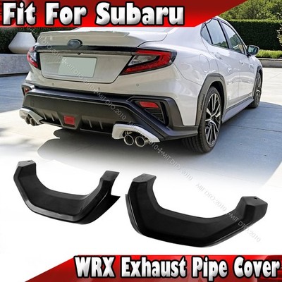 22-26 Fits Subaru WRX VB 5th 4D Sedan Exhaust Pipe Cover Trim 2pcs Painted Black