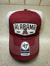 Alabama Crimson Tide 47 Brand Clean Up Adjustable Red Hat Cap