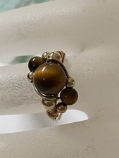 Tiger Eye Ring In 14 K Gold Fill Size 7 1/2