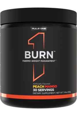 Rule 1 R 1 Burn Peach Mango 210g / 30 serv 01/27 + Samples