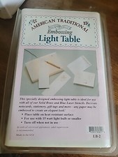 American Traditional Stencils Embossing Light Table Tested WORKING