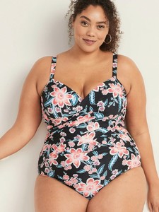plus size one piece bathing suits with underwire