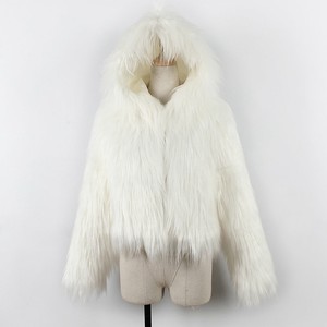 Womens Faux Fur Jacket Coat Long Sleeve Winter Warm Fluffy Parka