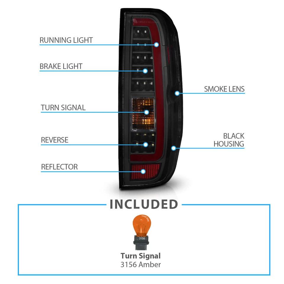 Luces traseras LED C 2005-2021 para Frontier/SUZUKI Equator 09-12 Foto 4 de 4