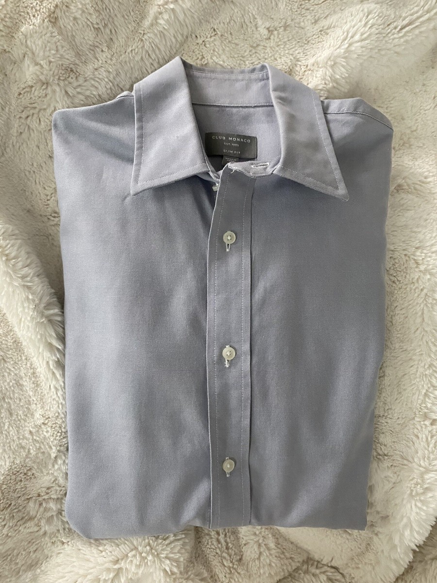 white christmas dresses Men's Blue Stripe Long-Sleeve Striped Oxford Shirt