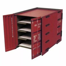 CONTENITORE PORTA CORRISPONDENZA container RED 27X27X30CM  legno(MDF)da montare