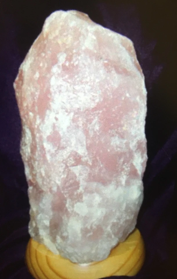 Lámpara de cuarzo rosa y cordón lámpara de cuarzo rosa áspero lámpara de piedras preciosas de cristal Reiki Foto 3 de 4