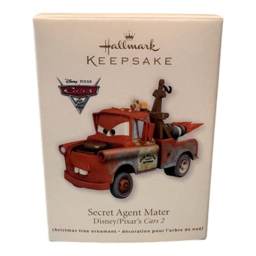 Hallmark Keepsake Secret Agent Mater Ornament Disney/Pixar Cars 2 Christmas 2011 - Picture 3 of 5