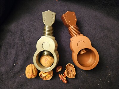 Nussknacker, Gitarre, Bass, Ukulele. Einzigartiger 3D gedruckter Nussknacker. Farbe Schwarz