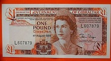 world banknotes(item2727) GIBRALTAR 1 POUND P20E UNCIRCULATED BANK NOTE