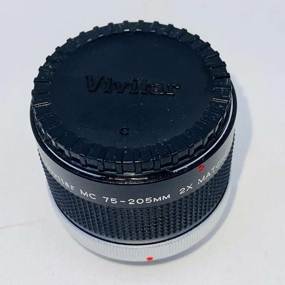 Vivitar Lens MC 75-205mm 2X Matched Multiplier C/FD Japan Mount Made in Japan - Image 2 of 4