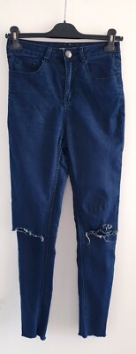Jeans Jeanshose Fishbone FB Sister blau dunkelblau Gr W27 27 XS Hose Risse