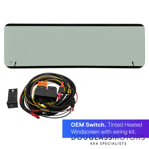 Land Rover Defender Heated Windscreen Kit Inc OEM Switch, Wiring Kit