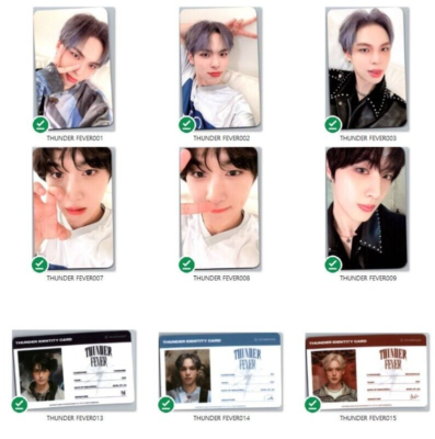 CIX - Album THUNDER FEVER Official Photocard ID Card Photo card