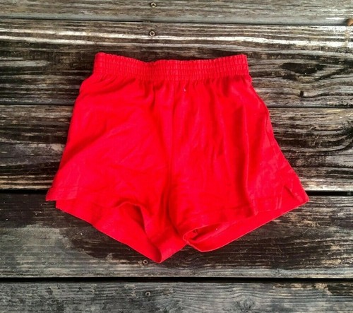 Red Soffe Shorts with White Elastic Waistband - Youth XL/Women's S | eBay