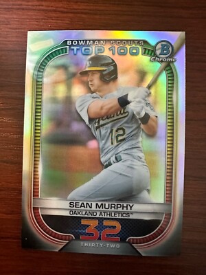 2021 Bowman Chrome Scouts Top 100 Refractor #BTP-32 Sean Murphy