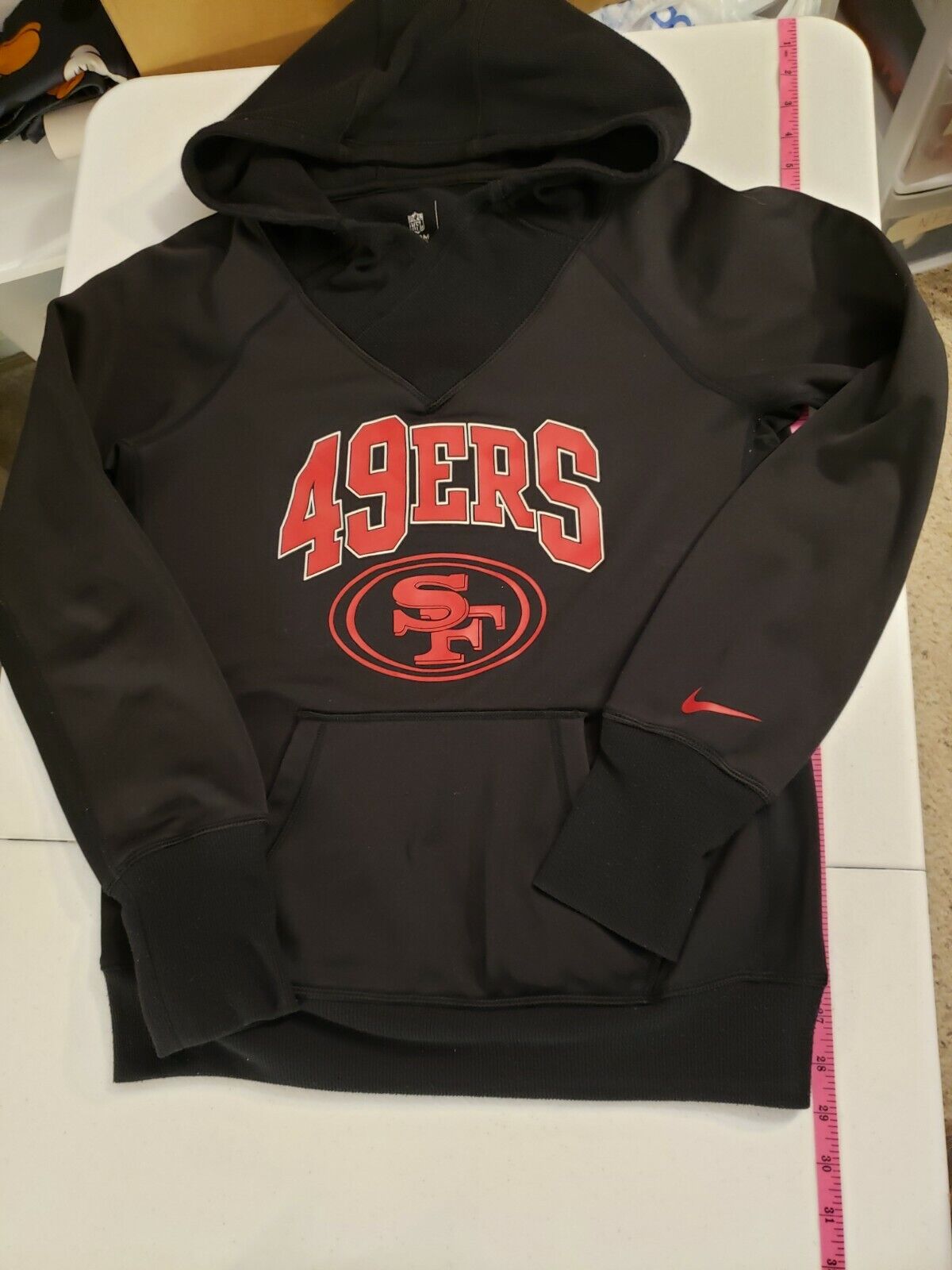 49ers black hoodie nike